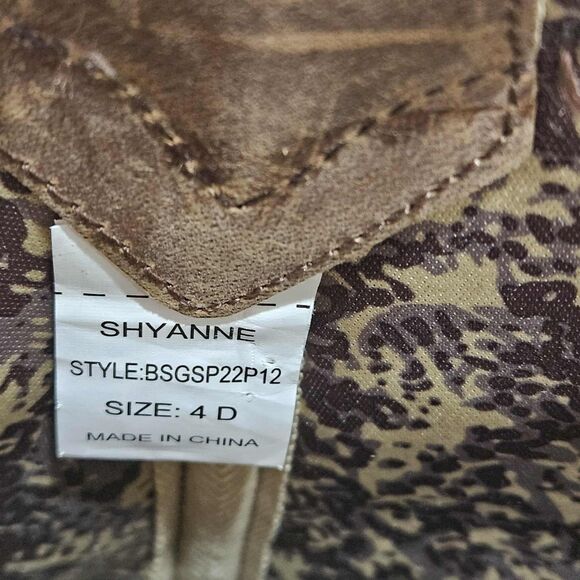 Shyanne Sparkle Plenty Square Toe Girls 4D Rose Gold Glitter Boot Mid Calf - Picture 10 of 13